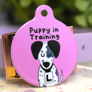 Slogan Dog Tag - Puppy in Training