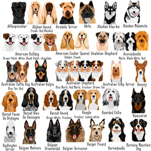 Personalised Cute Dog Illustrated Mug - Gingham Collection