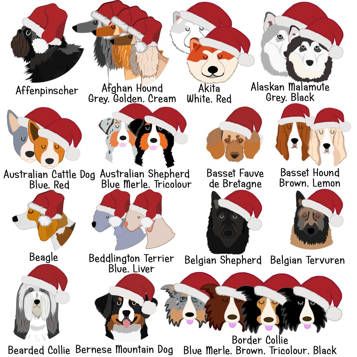Personalised Santa Dog Treat Bag  - Hoobynoo - Personalised Pet Tags and Gifts