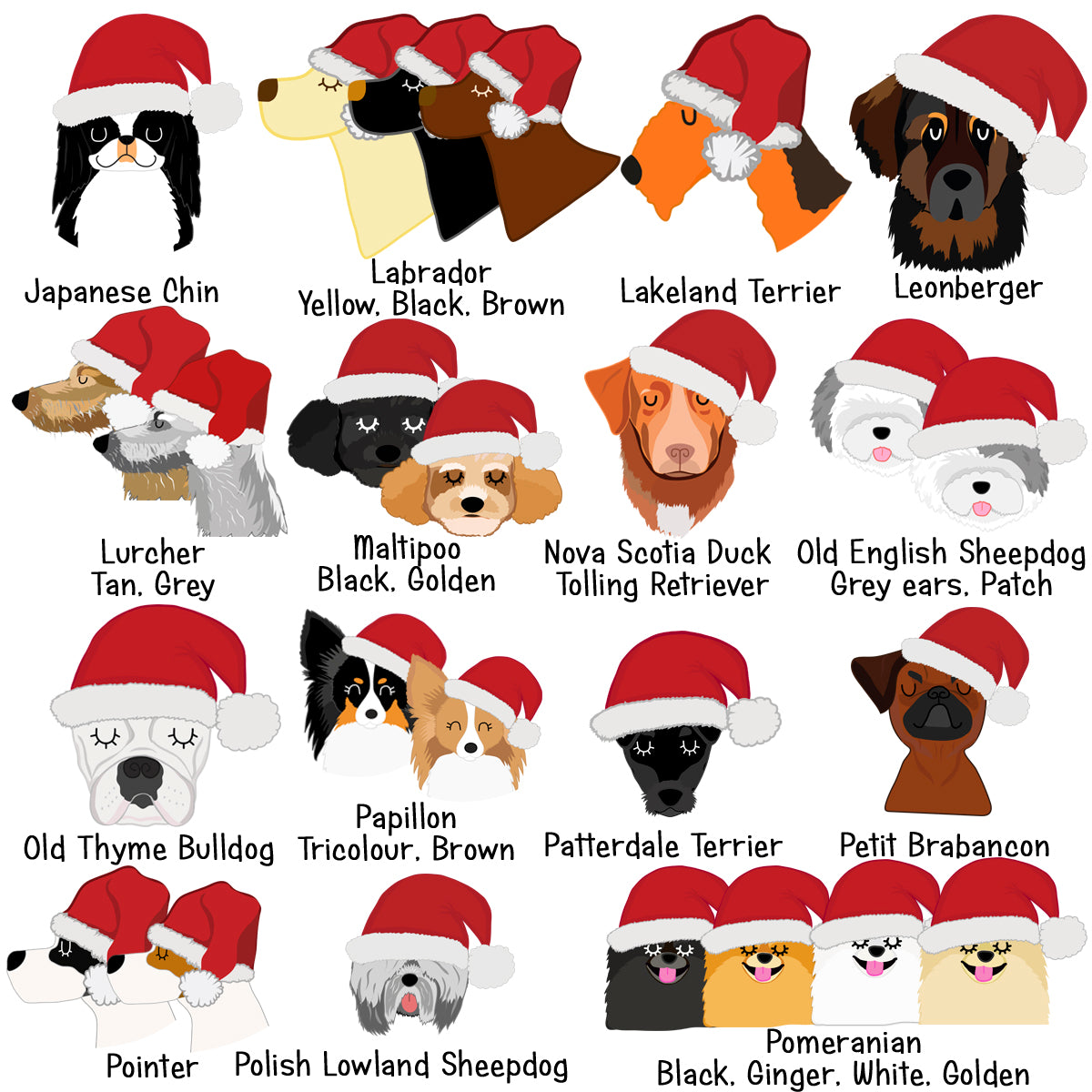 Santa Paws Christmas Sack Personalised (463223)  - Hoobynoo - Personalised Pet Tags and Gifts
