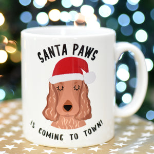 Santa Paws Christmas Dog Mug