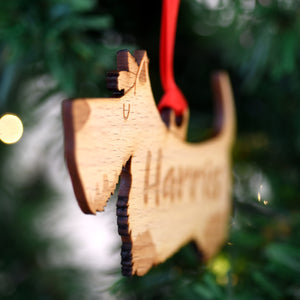 Dog Christmas Decoration - Scottish Terrier - Solid Wood
