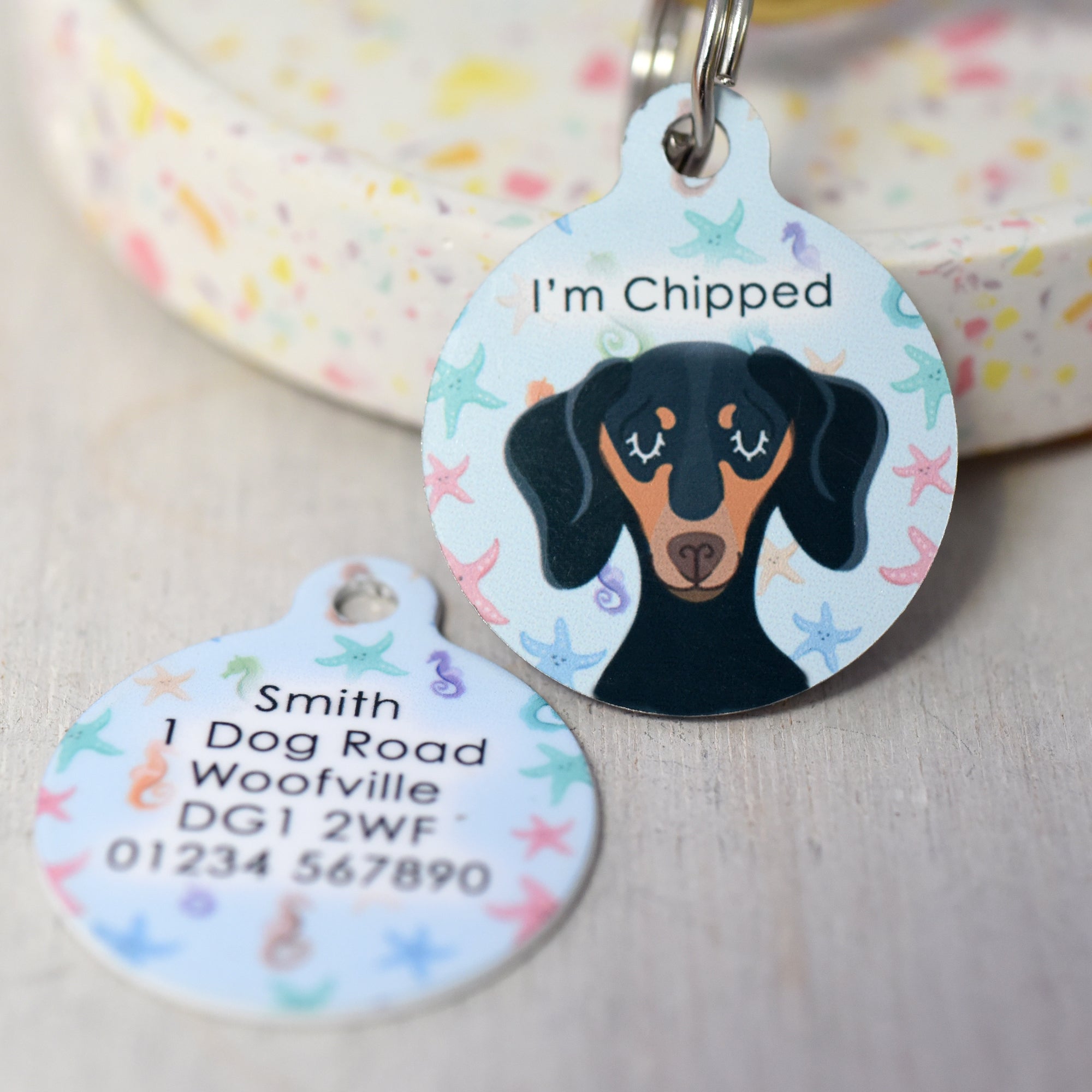 Dog Tag Personalised - Under the Sea Design