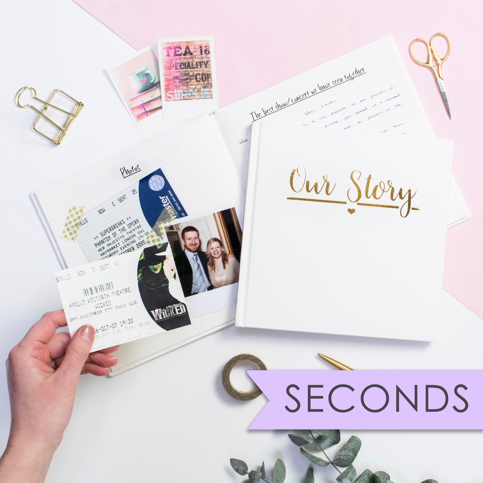 SECONDS -  Couples Memory Book