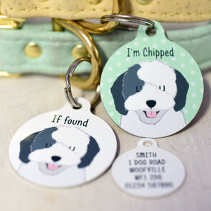 Personalised Sheepadoodle Dog ID Tag