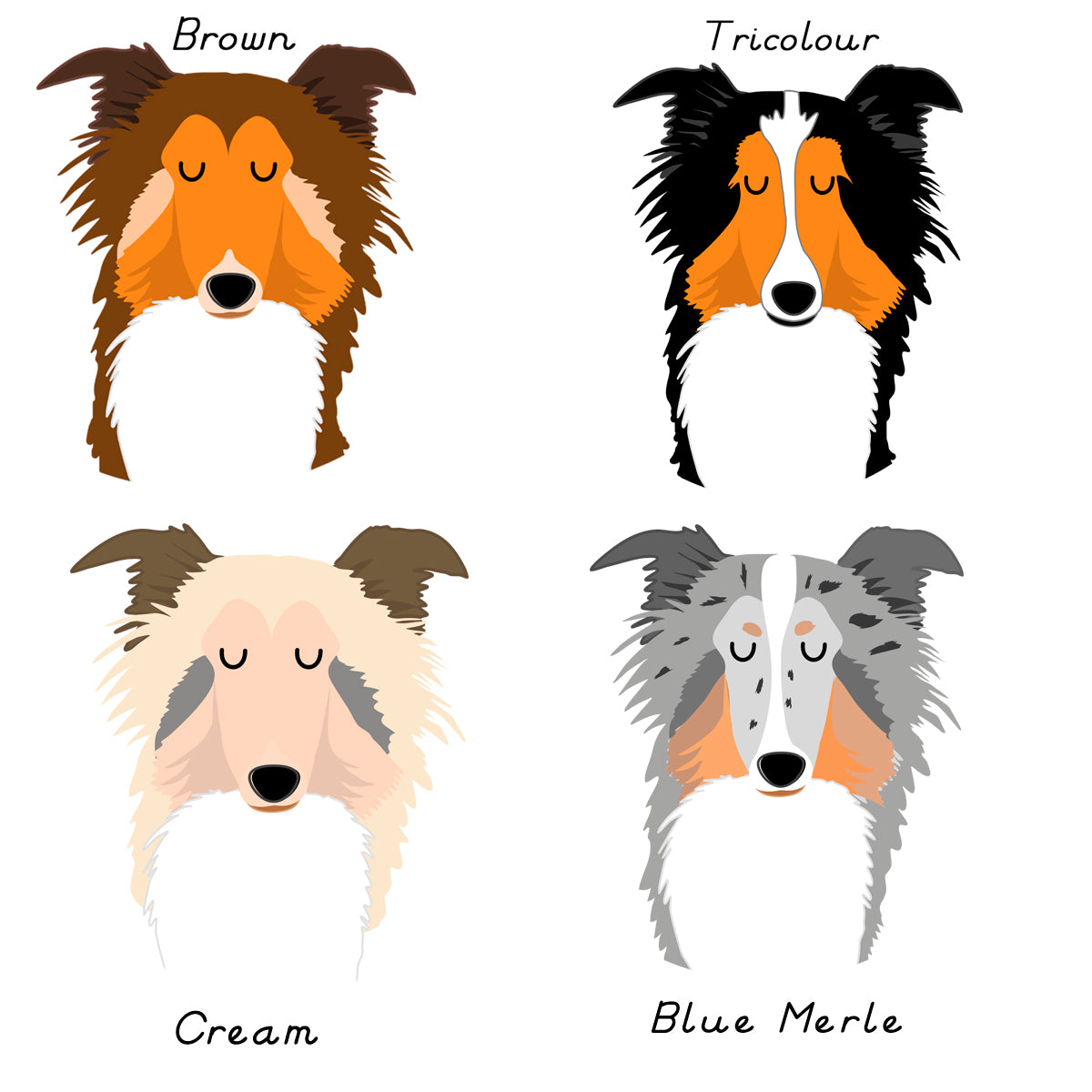 Personalised Shetland Sheepdog/Rough Collie Dog ID Tag  - Hoobynoo - Personalised Pet Tags and Gifts