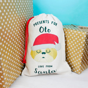 Shih Tzu Christmas Sack Personalised  - Hoobynoo - Personalised Pet Tags and Gifts
