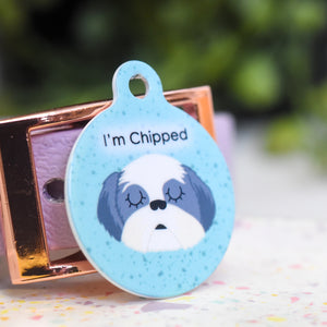 Shih Tzu  Personalised Dog Tag - Speckled