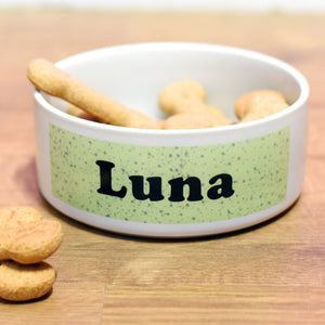 Personalised Pet Bowl - Speckled