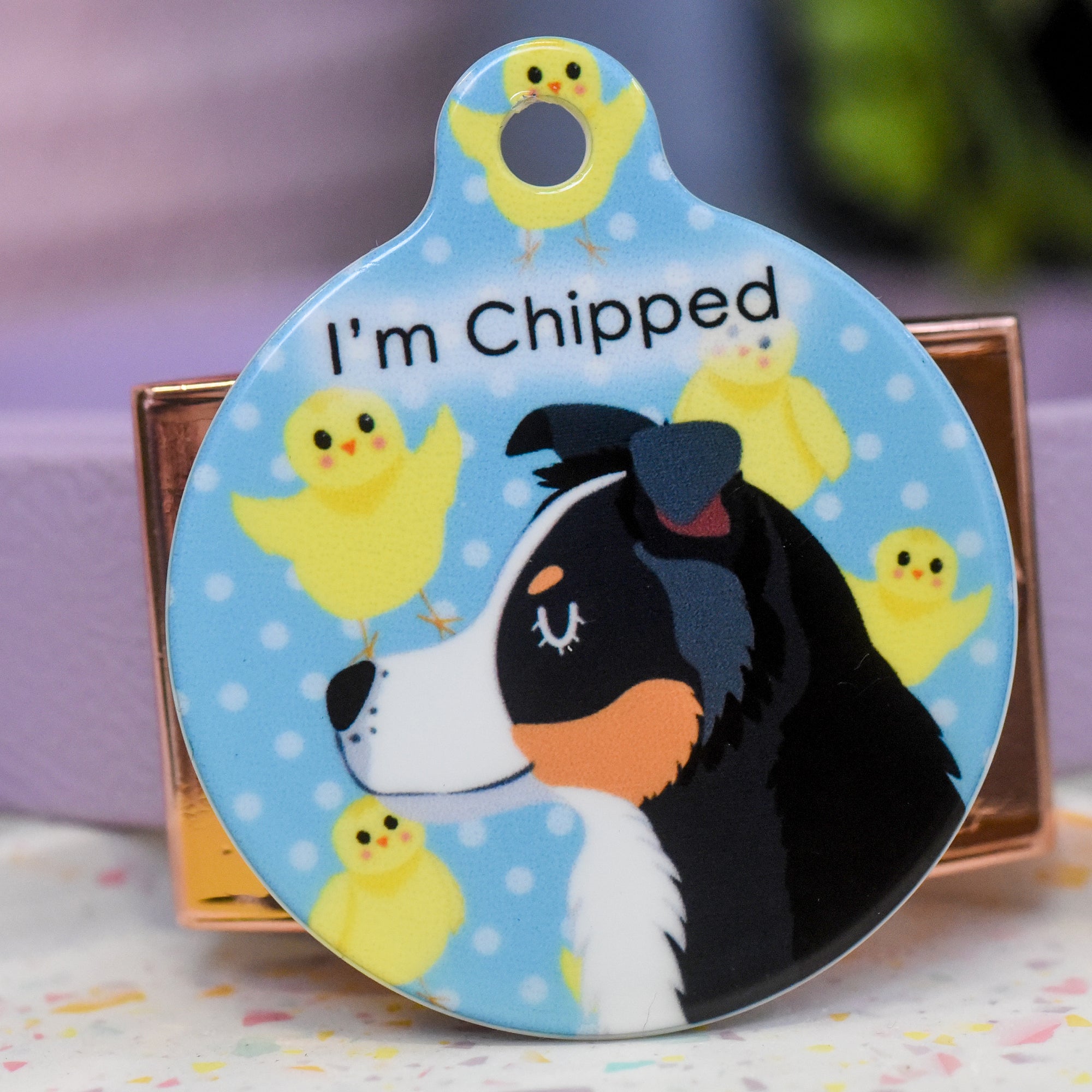 Dog Tag Personalised - Spring Chicks