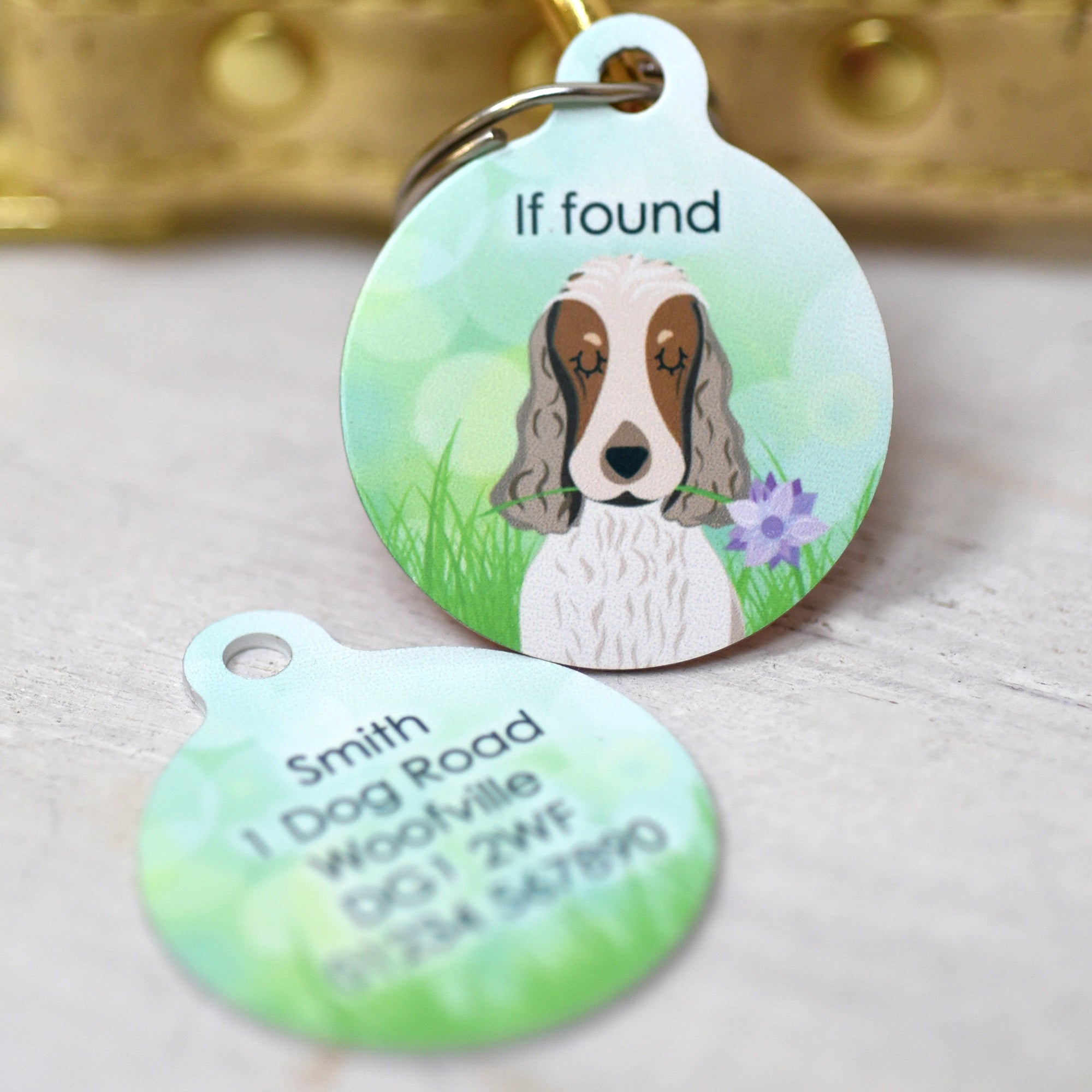 Dog Tag Personalised - Spring Meadow