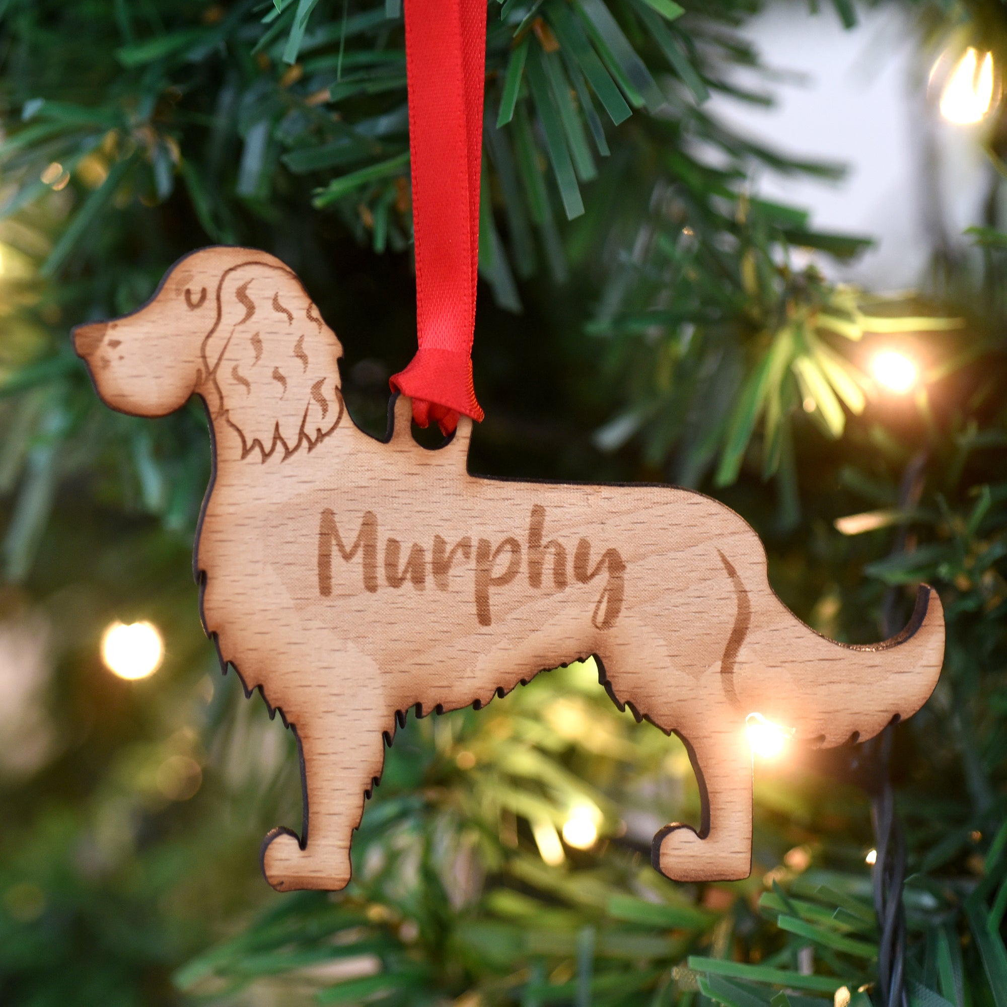 Dog Christmas Decoration - Springer Spaniel - Solid Wood