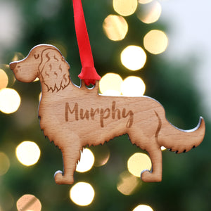 Dog Christmas Decoration - Springer Spaniel - Solid Wood
