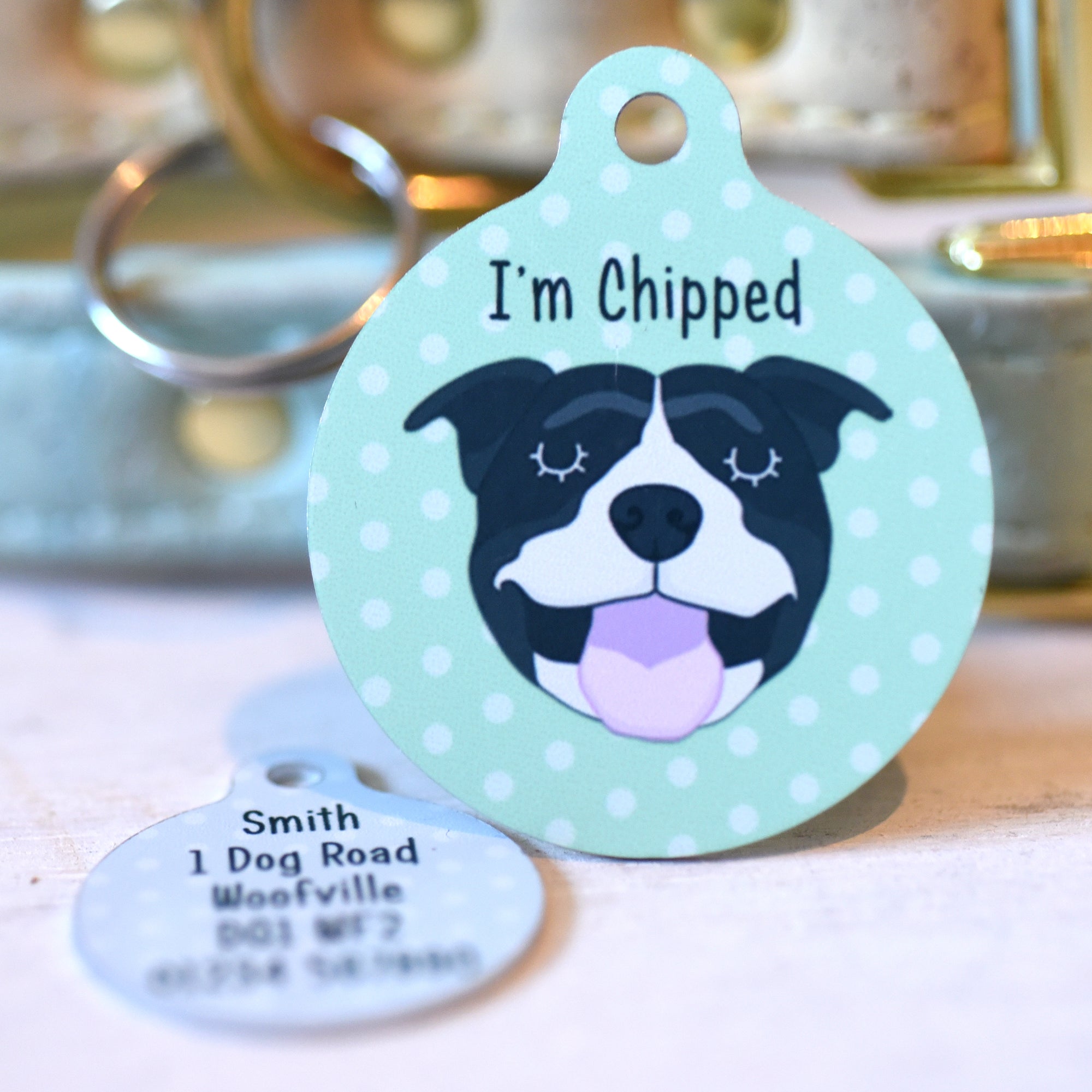Personalised Staffordshire Bull Terrier Dog Tag
