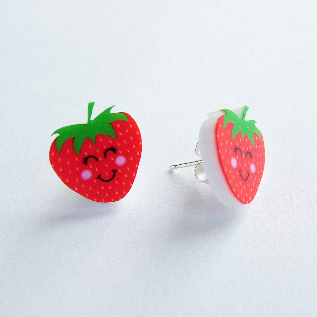 Strawberry on sale earrings studs