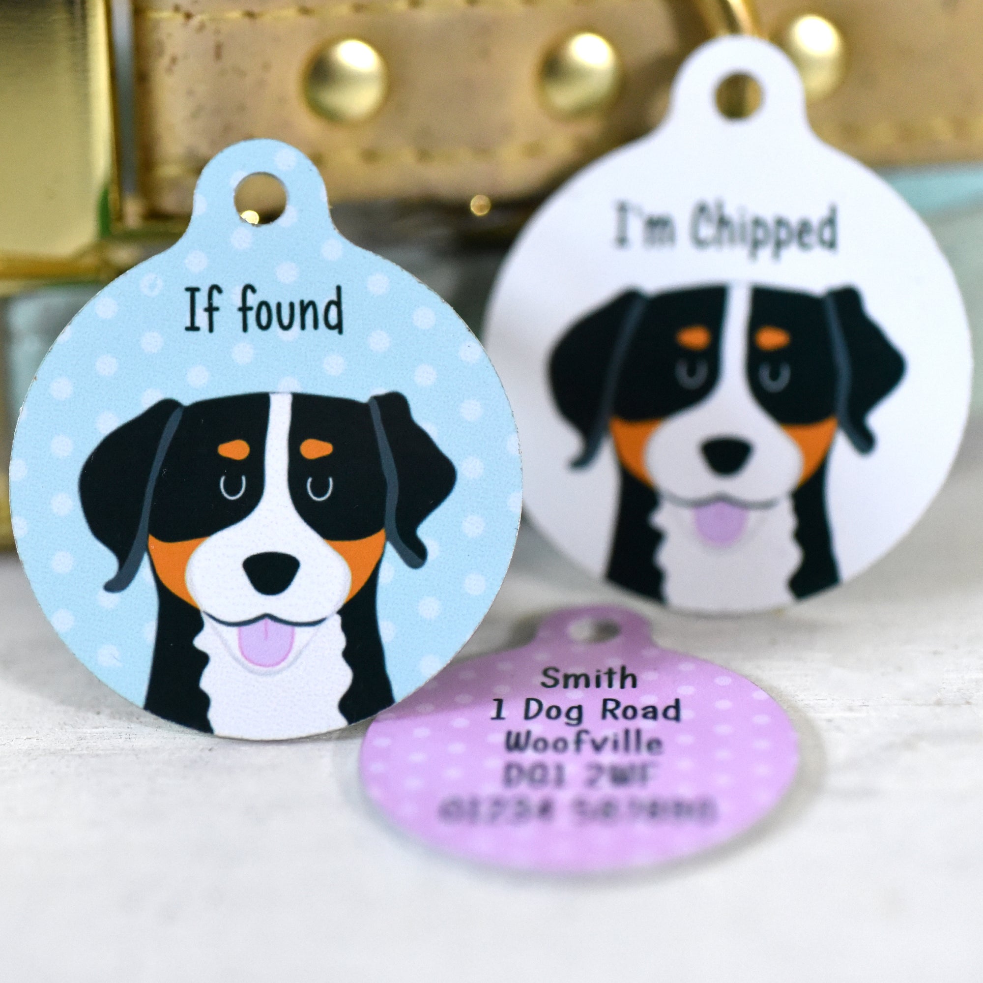 Personalised Swiss Mountain Dog Tag