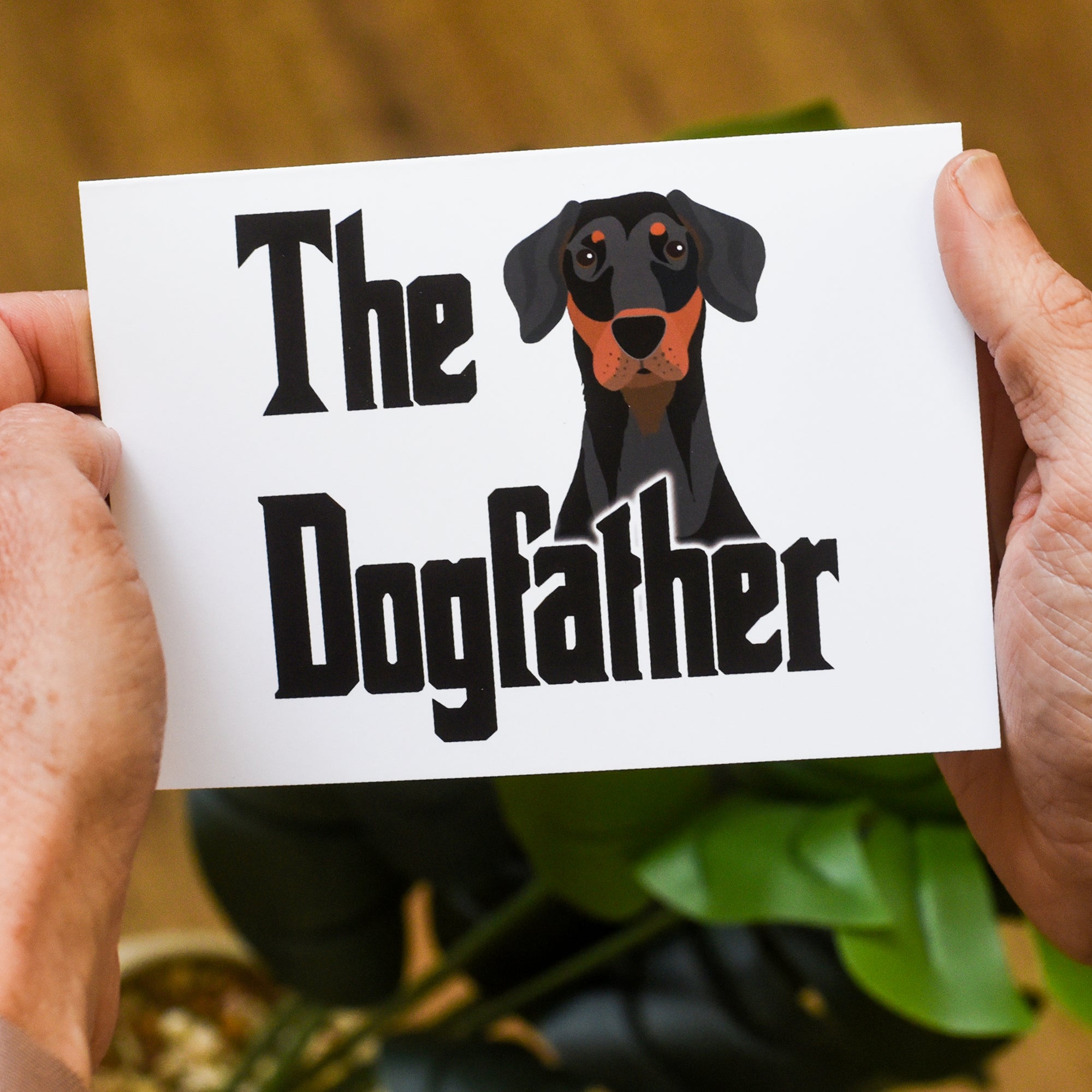 The Dogfather Personalised Greetings Card from the Dog
