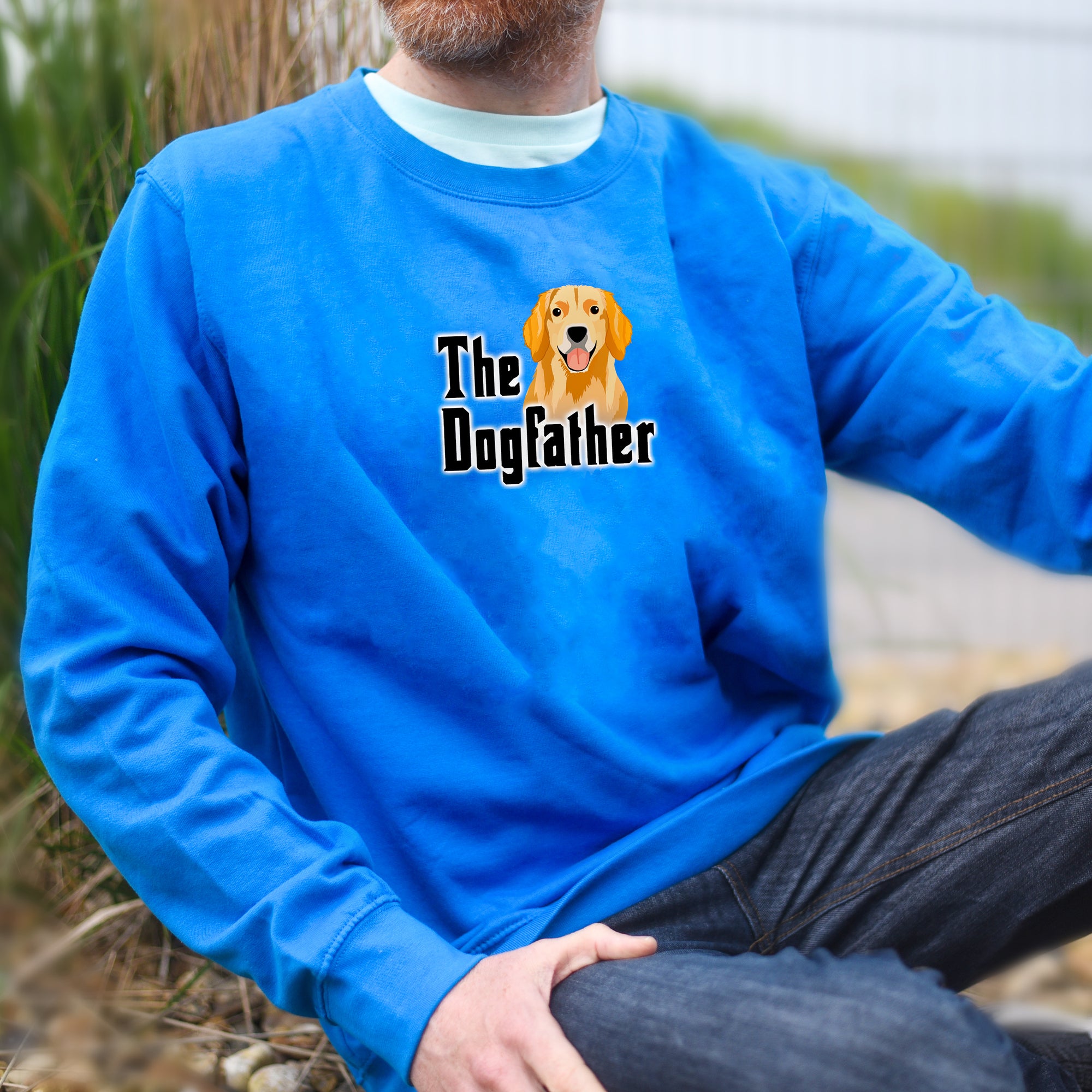 Personalised The Dogfather Illustrated Sweater