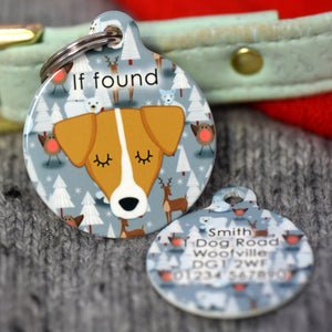 Dog Tag Personalised - Warm and Cozy Winter Design