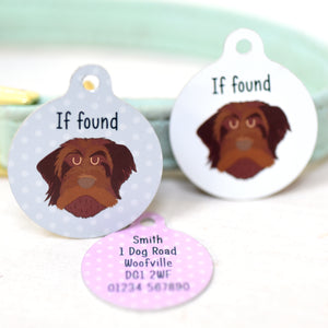 Personalised Wire Haired Griffon Dog Tag