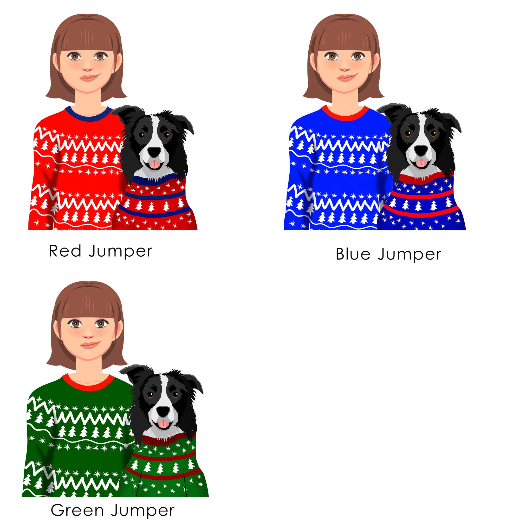 Personalised Dog Mum Christmas Jumper Decoration